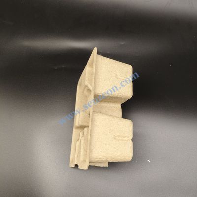 Good price Pâte ondulée jaune écologique, base moulée en pâte pour petits appareils ménagers, conforme aux interdictions de plastique en Europe et aux États-Unis, produit de haute qualité fabriqué par pressage à sec en ligne