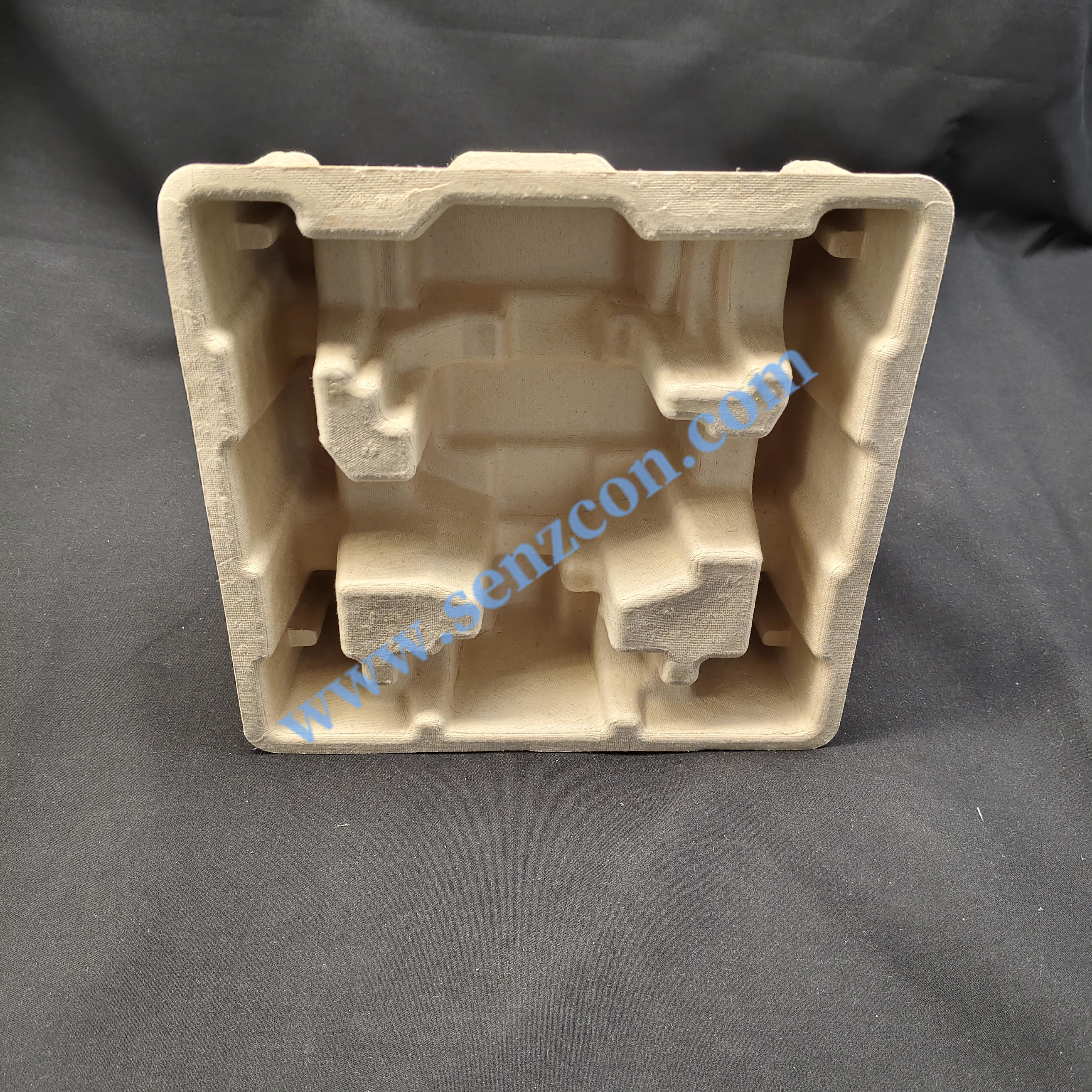 The pulp molded packaging base for small speakers is custom-made by a ...