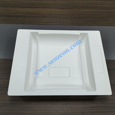 Good price The factory customizes the packaging base for the robotic vacuum cleaners made of white sugarcane pulp paper molding. It is a double-layer composite structure, shockproof,drop-proof, environmentally f online