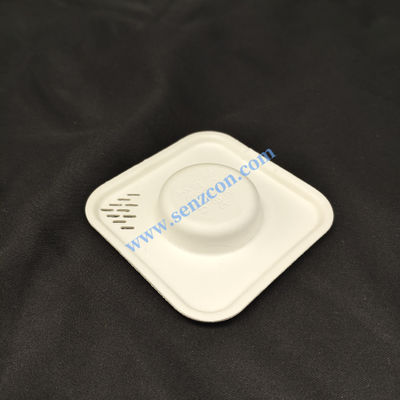 Good price Customized pulp-molded tea cup lids for Chinese tea with filter holes, meeting food safety standards, environmentally friendly and biodegradable. online
