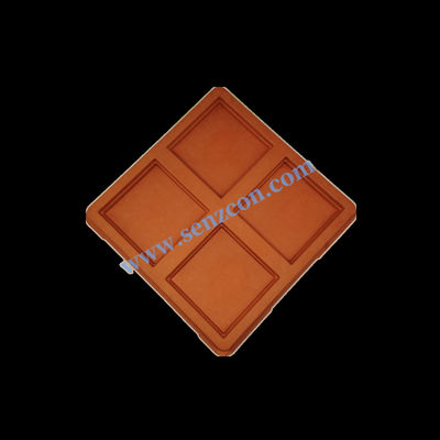 Good price Customized by the factory, the high-end food packaging features an orange pulp molded base with embossing and debossing. It is environmentally friendly, biodegradable and of food grade. online