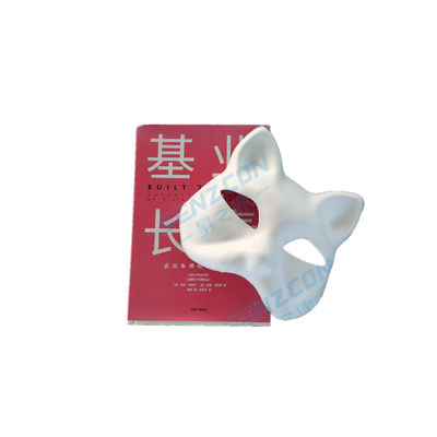 Good price Pulp molding artwork in the shape of a white cat's face. It can be painted and is suitable for use at parties, especially during Christmas. It is environmentally friendly and biodegradable. online